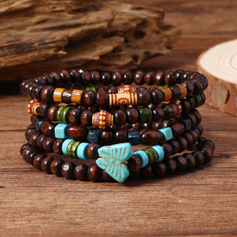 JAVMOO Gothic Bracelet Adjustable Punk Braided Leather Multilayer Grunge Set Bracelets Emo Metal Cuff Wrap Bangles Meaningful Gift - Image 2